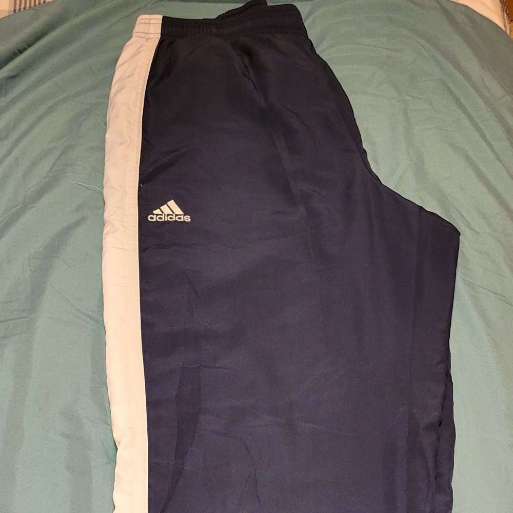 adidas climaproof  pants with leg side zipper